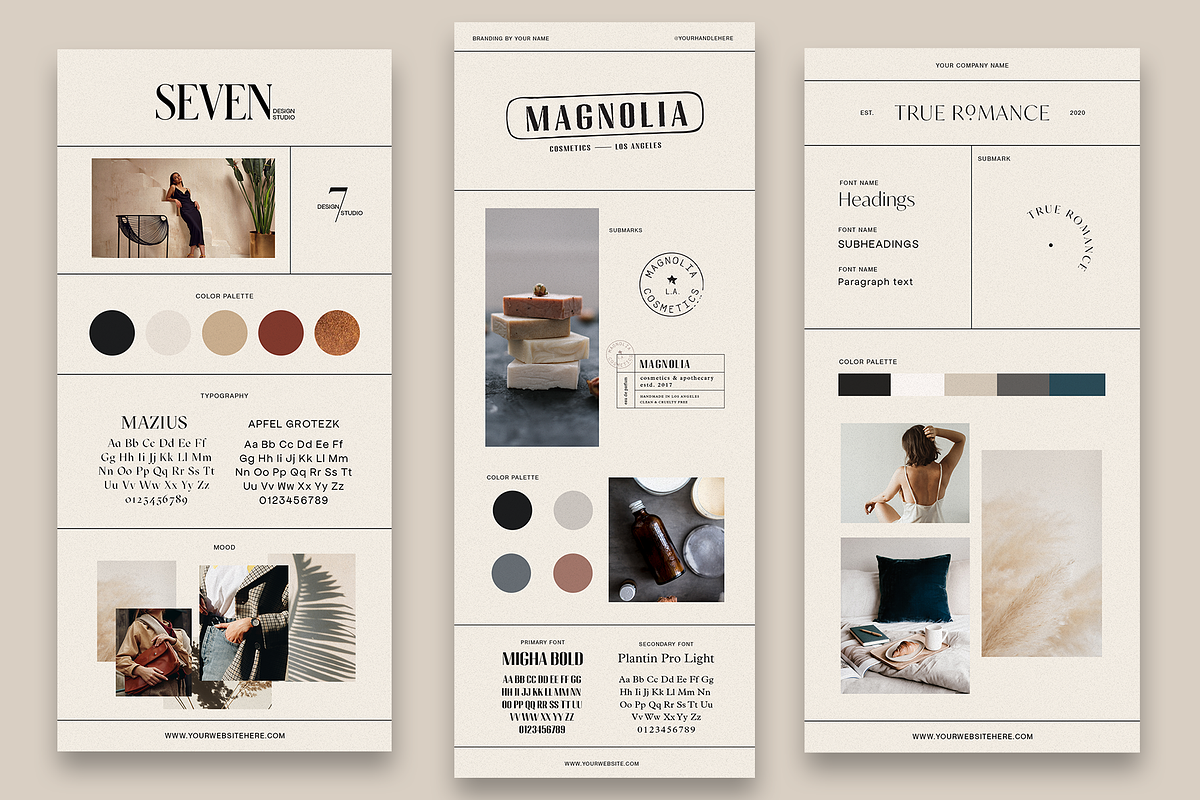 Minimal Brand Board Templates, a Product Mockup by ALunadoki Design (Photo 2 of 5)