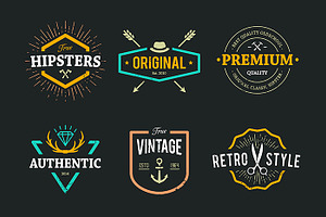 True Hipster Vector Set