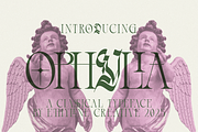 Ophylia, a Blackletter Font by ethylene.creative (Thumbnail 1 of 8)