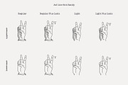ASL Line font, a Symbol Font by kaer_shop (Thumbnail 3 of 8)