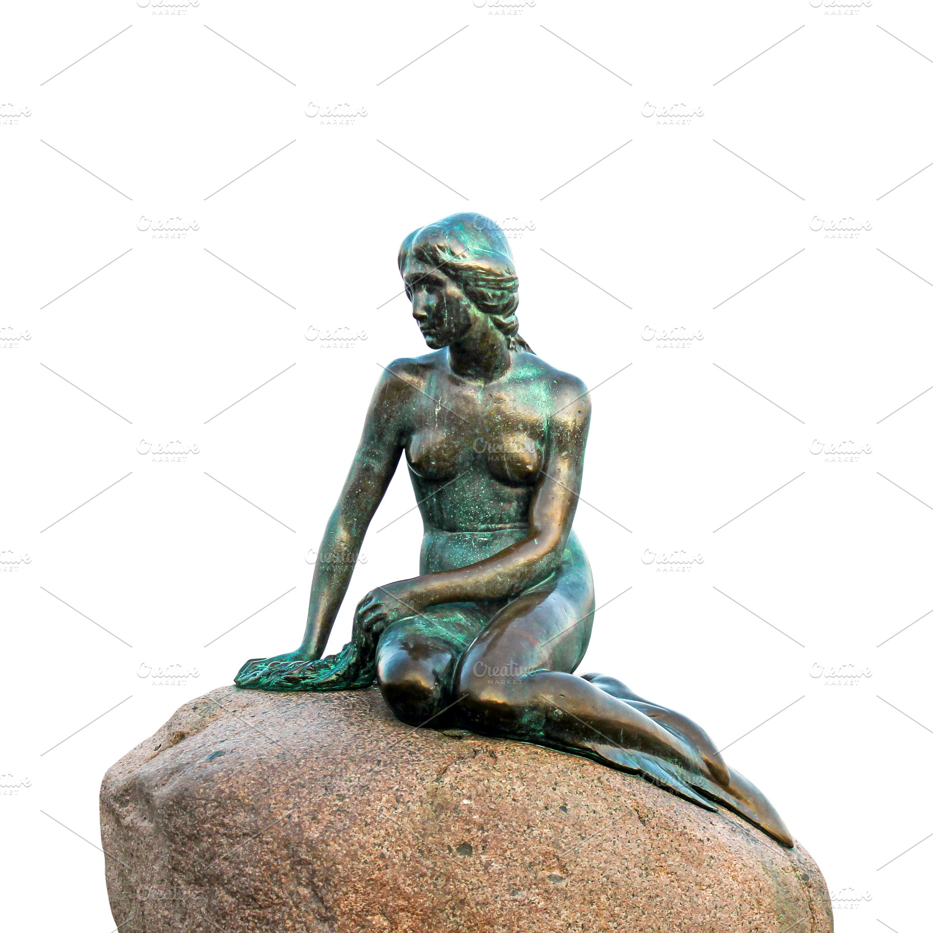 Little mermaid statue in Copenhagen, an Architecture Photo by BOOCYS