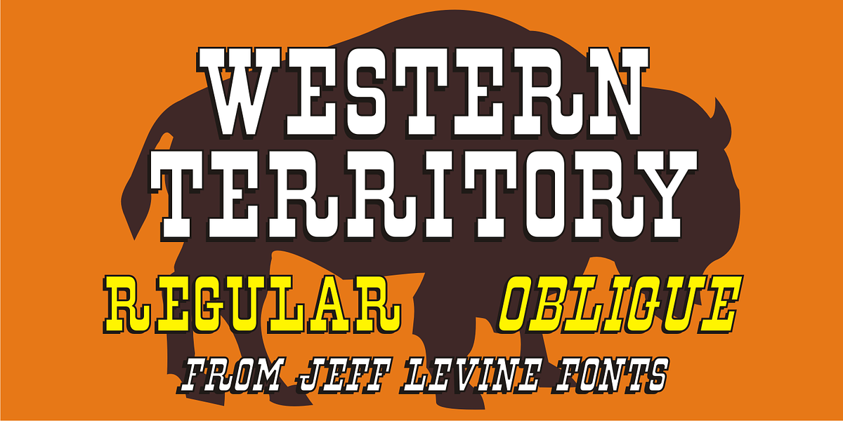 Western Territory JNL, a Slab Serif Font by Jeff Levine Fonts