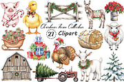 Christmas Farm Clipart Collection, an Illustration by Creative Art (Thumbnail 1 of 9)