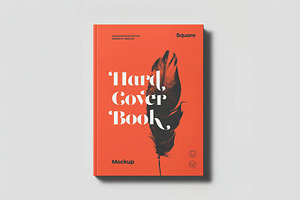 Front Hard Cover Book Mockup, a Books & Magazine Mockup by DesignRushMarket