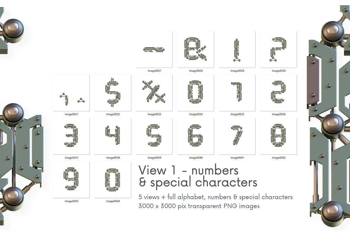 Robotic - 3D Lettering, a Graphic by MIIM (Photo 7 of 8)