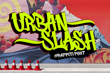 Urban Slash - Graffity Font