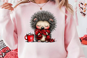 Cute Christmas Hedgehog PNG, a Seasonal Illustration by CreationArt (Thumbnail 5 of 5)