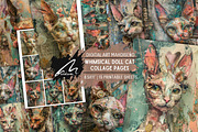 Whimsical Doll Cat Scrapbook Pages, an Animal Illustration by Digital Art Mahdiseño (Thumbnail 1 of 10)