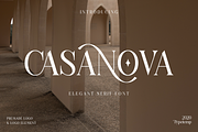 Casanova Elegant Serif Display, a Serif Font by Typetemp Studio (Thumbnail 1 of 30)