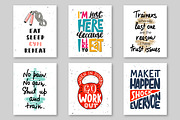 Gym & fitness lettering and posters, a Food Illustration by Akimo Mia (Thumbnail 9 of 11)