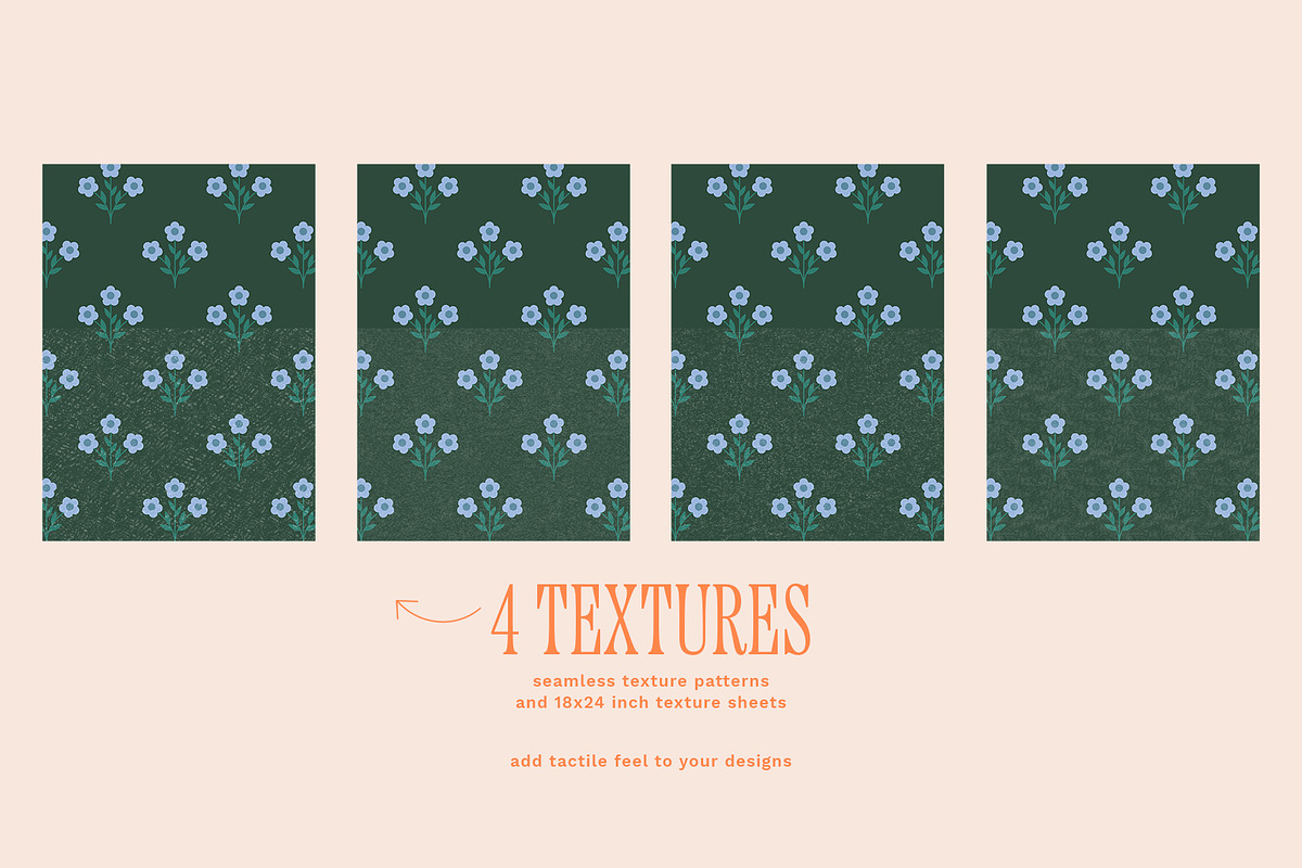 Blossom - Patterns, Shapes & Frames, a Pattern Graphic by Basia Stryjecka