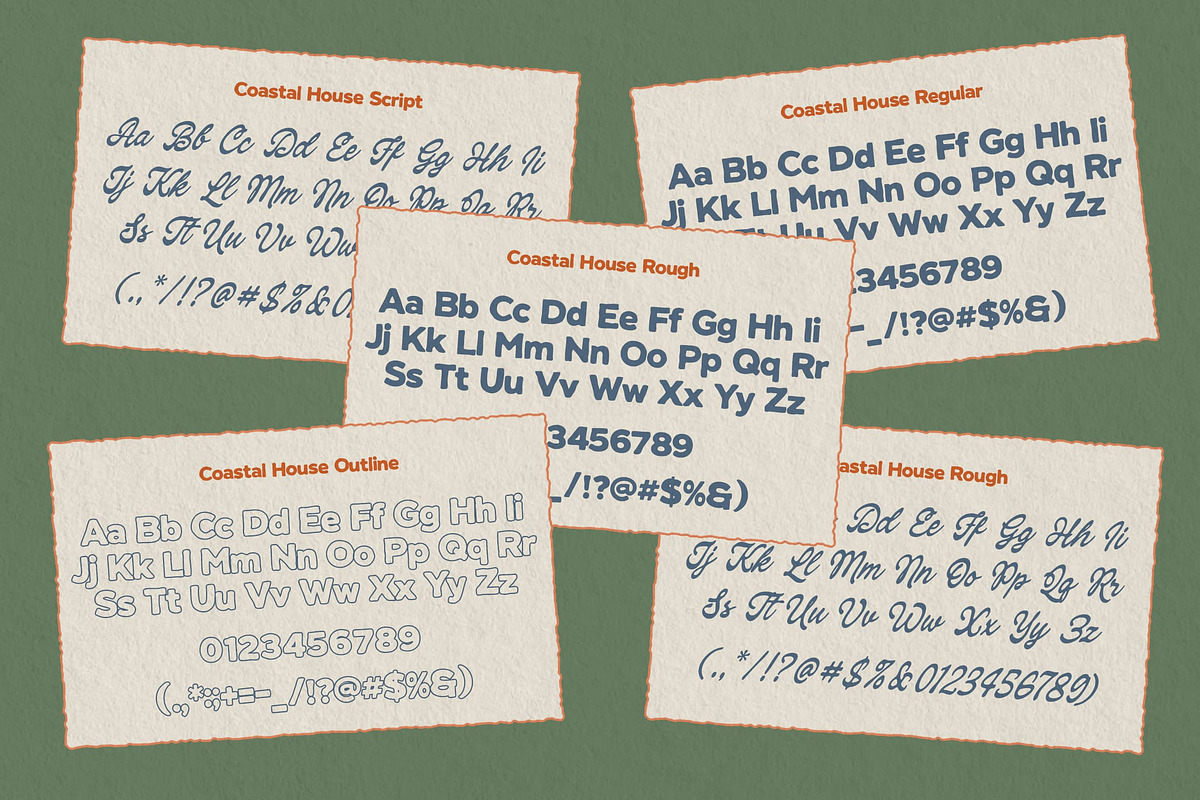 Coastal House a Handmade Font Pack, a Sans Serif Font by Honestype (Photo 12 of 12)