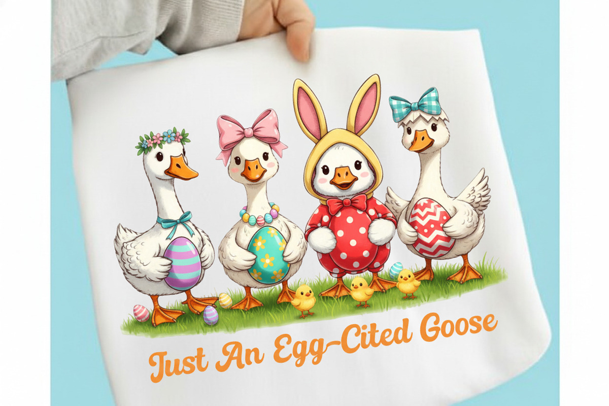 Just an Egg-Cited Goose Png, an Illustration by designcity5 (Photo 7 of 9)