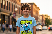 Graffiti Panda Spray Artist, a Shirt Mockup by Vector Stall (Thumbnail 8 of 14)