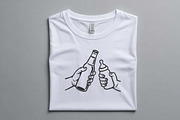 Funny Beer and Baby Bottle Cheers, a Decorative Illustration by Purpose Ekbal (Thumbnail 2 of 3)