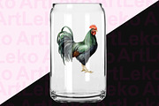 Roosters Clipart, an Animal Illustration by LekoArt (Thumbnail 9 of 10)