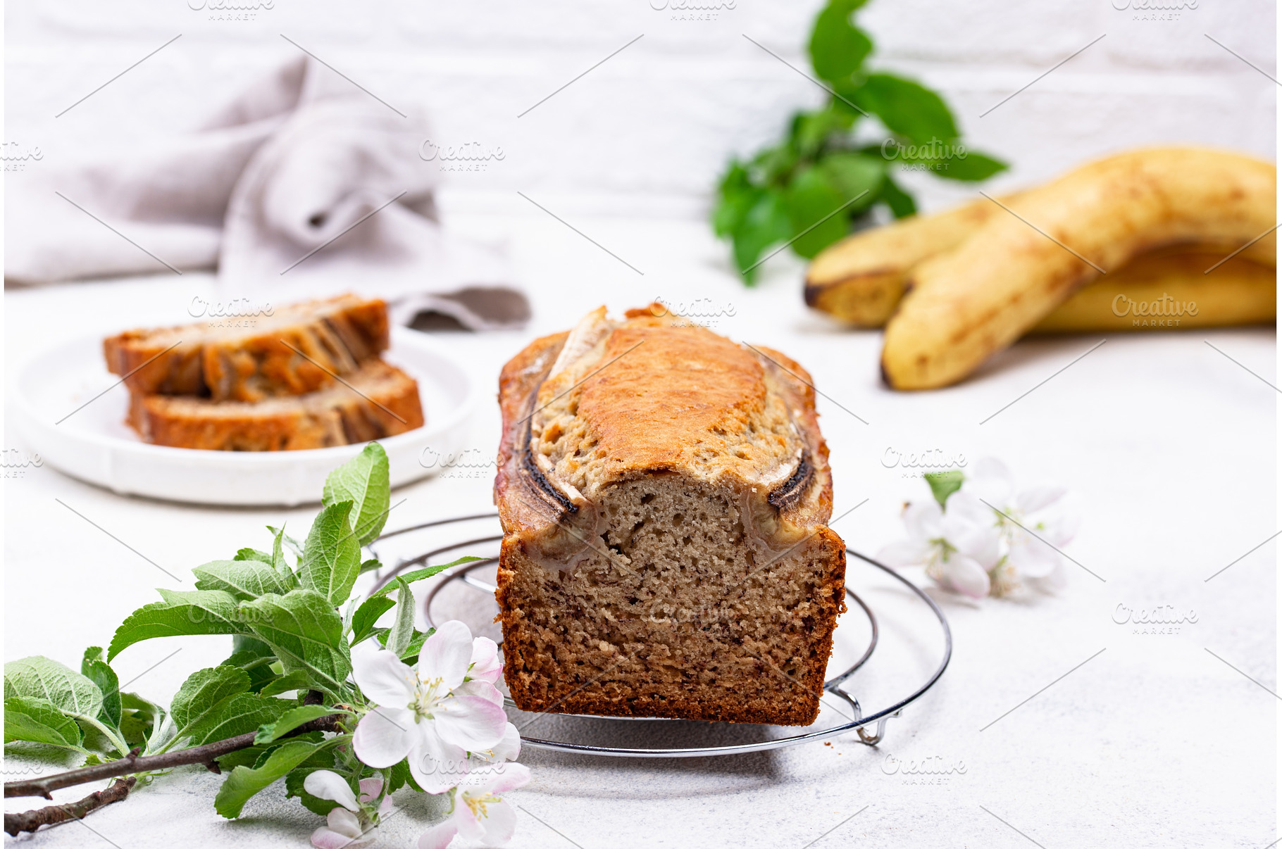 Banana bread or loaf cake, a Food & Drink Photo by Yulia Furman