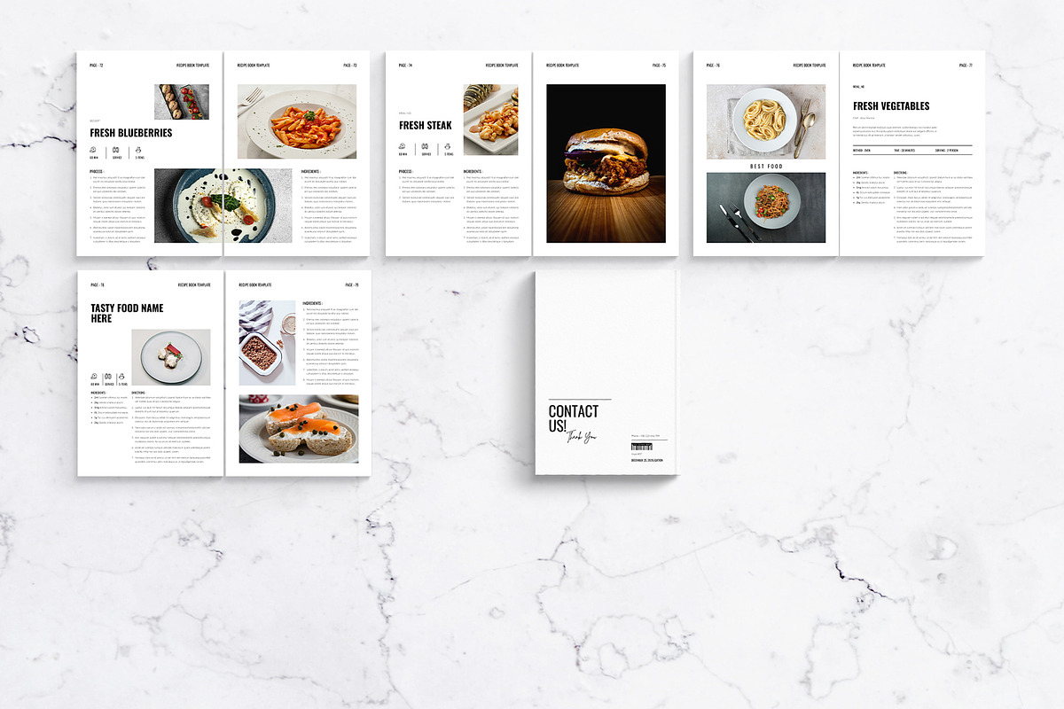 Recipe Cookbook Template, a Magazine Template by DesignCrest (Photo 16 of 17)