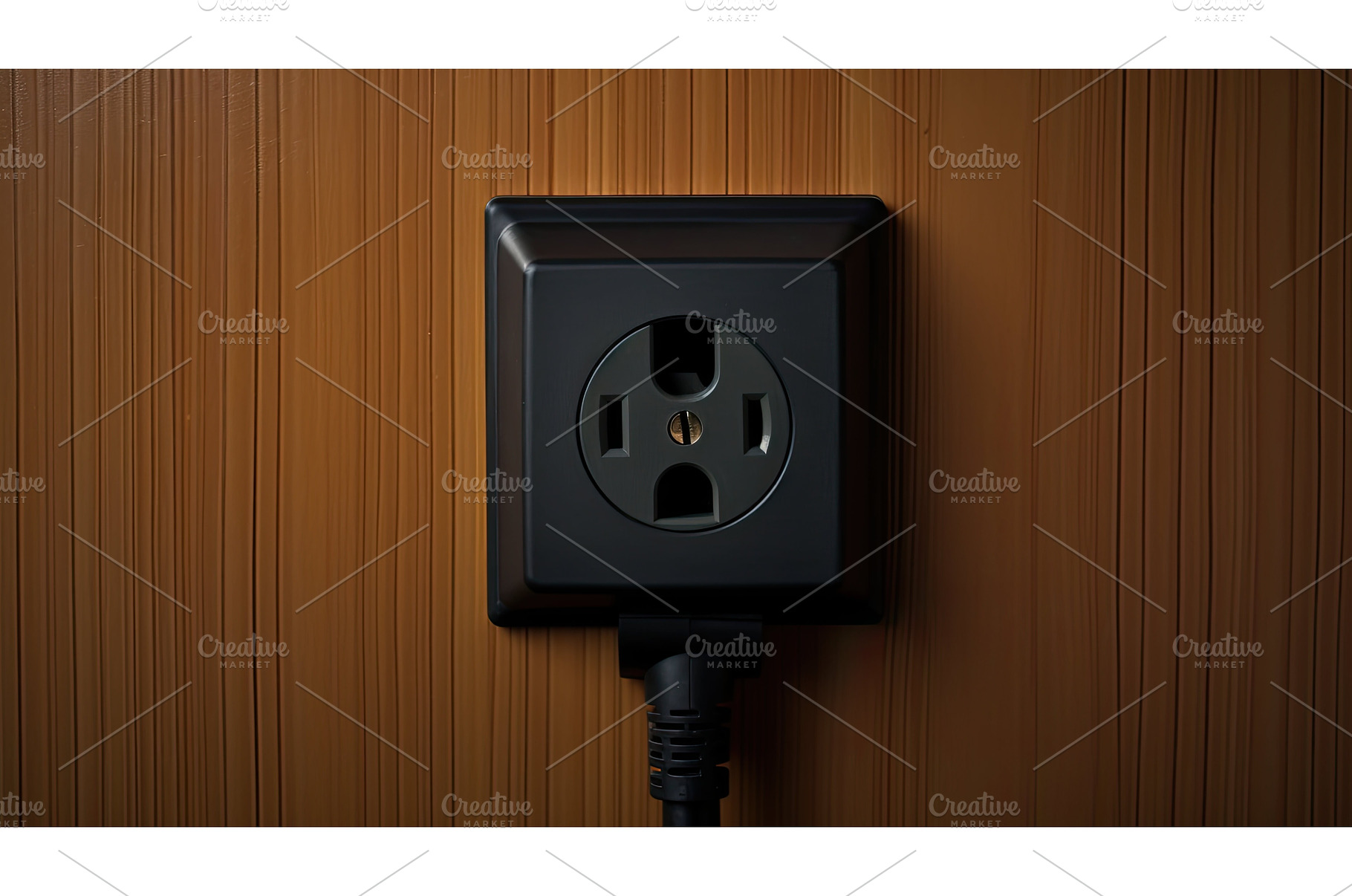 outlet power cables ai generated, an Industrial Photo by pikepicture