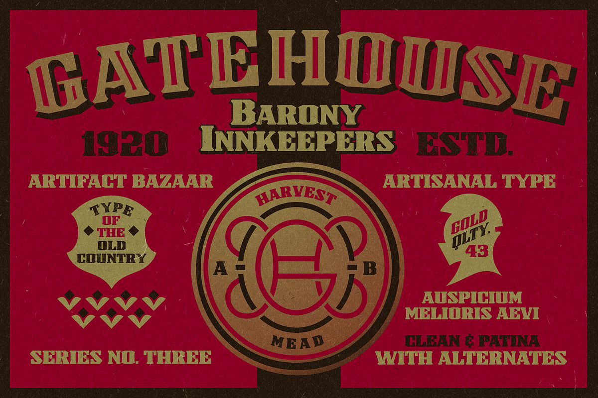 Gatehouse | Bold Bank Display Slab, a Serif Font by Artifact Bazaar (Photo 1 of 6)