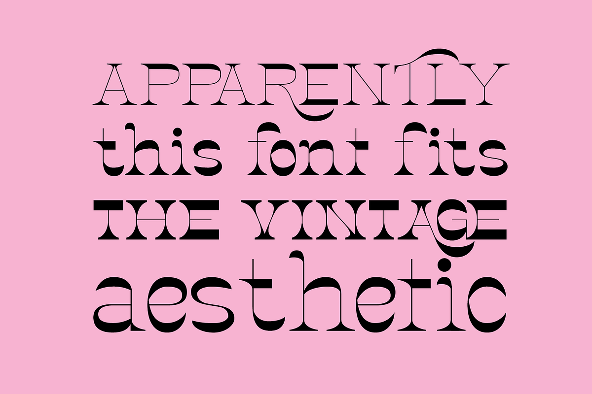 Crazyhead Display Font Family, a Serif Font by Headfonts (Photo 8 of 11)
