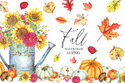 Fall Clipart Set, an Illustration by JennyColorArt (Thumbnail 1 of 4)