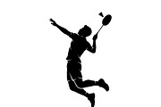 60 Badminton Player Smash Silhouette, a Person Illustration by Amazin_art (Thumbnail 22 of 37)