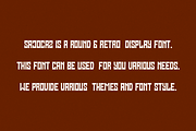 Sajocaz - Retro Font, a Sans Serif Font by Iqsiart Studio (Thumbnail 6 of 6)