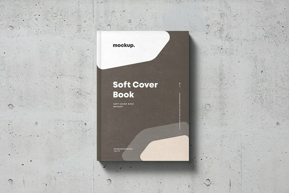 Soft Cover Book Mock-up, a Product Mockup by zippypixelstudio (Photo 8 of 15)