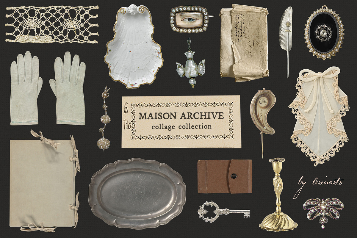 Maison Archive Collage Collection, an Object Graphic by lerinartstudio (Photo 1 of 11)