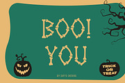 Hallowebons - Spooky typeface, a Sans Serif Font by Dipto design (Thumbnail 6 of 6)