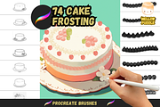 Fun Cake Frosting Brushes, a Brush Add-On by nikiartcorner (Thumbnail 1 of 6)