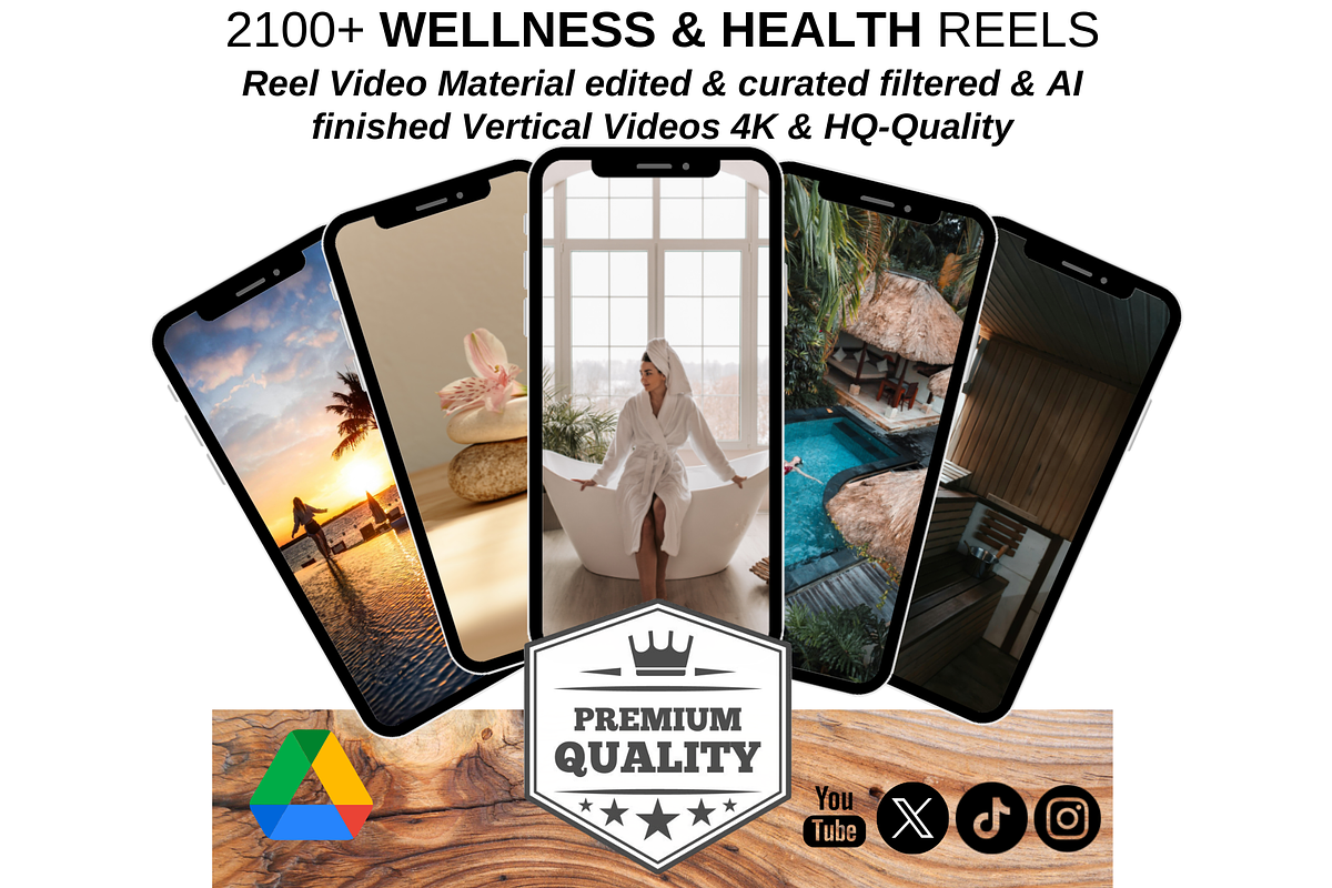 WELLNESS & HEALTH Reels Videos Insta, a Social Media Template by IconValue (Photo 1 of 2)