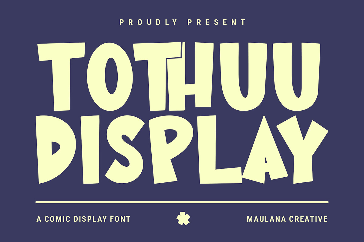 Tothuu Comic Display Font, a Sans Serif Font by Maulana Creative (Photo 1 of 7)
