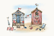 Beach Nautical Pinup Girls Clipart, a Person Illustration by KaramfilaS (Thumbnail 6 of 8)