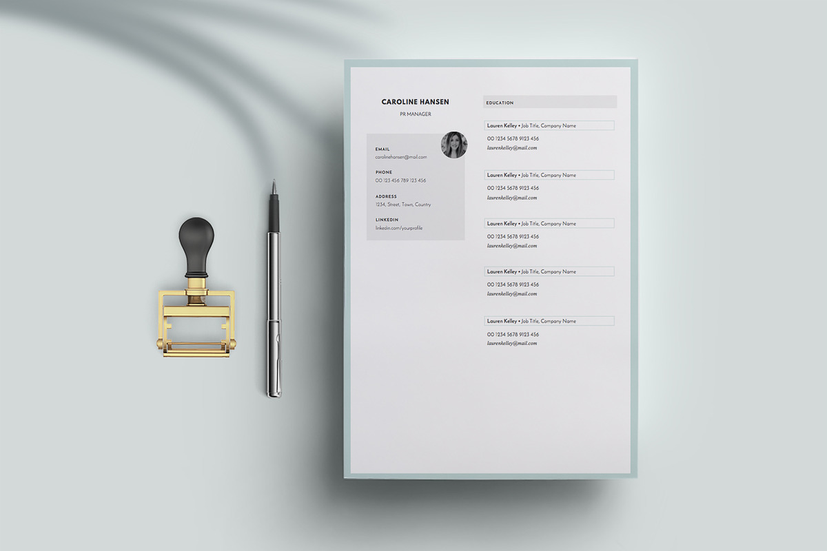 Resume and Cover Letter Template, a Resume Template by Leo Resume (Photo 4 of 7)