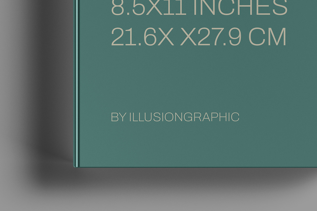 Letter Size Book Mockup - 8 views, a Books & Magazine Mockup by Illusiongraphic (Photo 17 of 24)