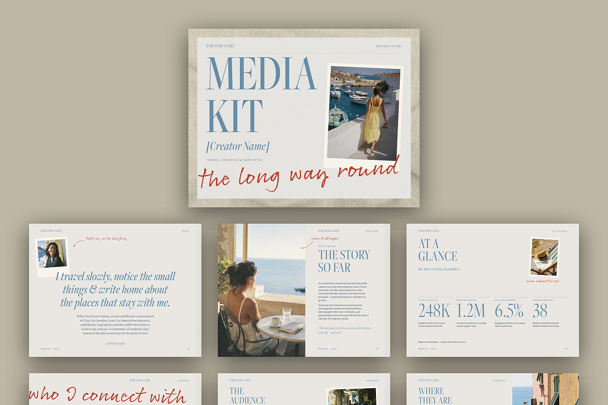 Travel Influencer Media Kit Template, a Magazine Template by BrandPacks (Photo 7 of 7)