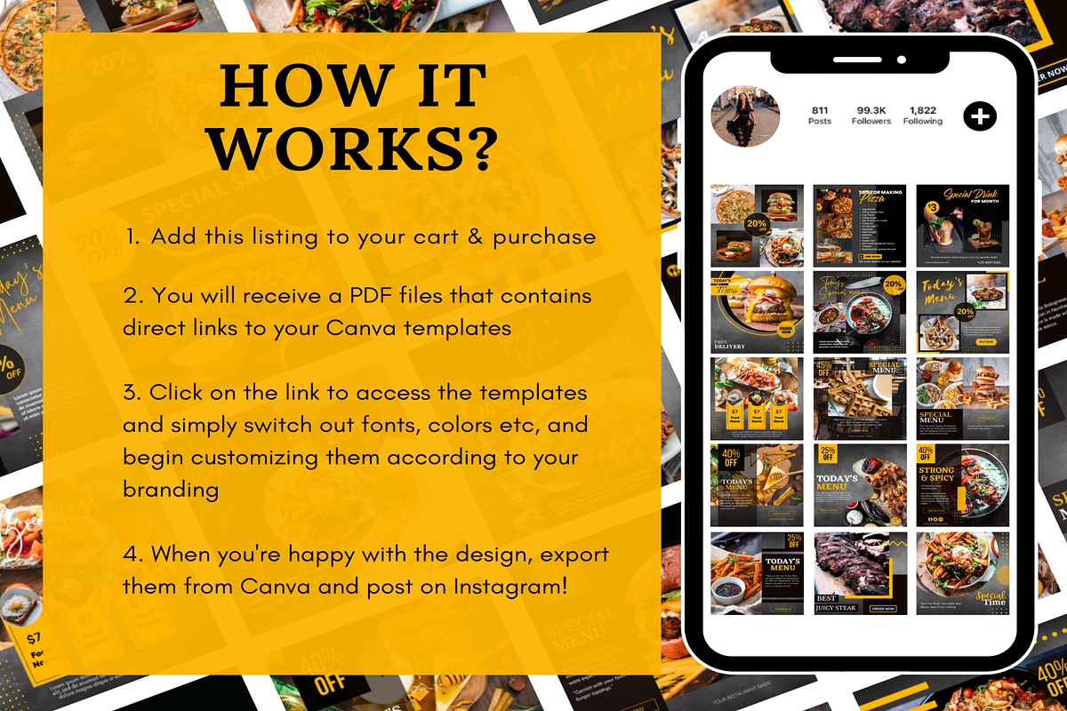 Animated Food Restaurant Templates, a Social Media Template by LushBury (Photo 5 of 8)