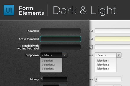 Light & Dark Form Elements