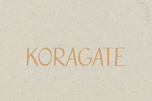 Koragate Font