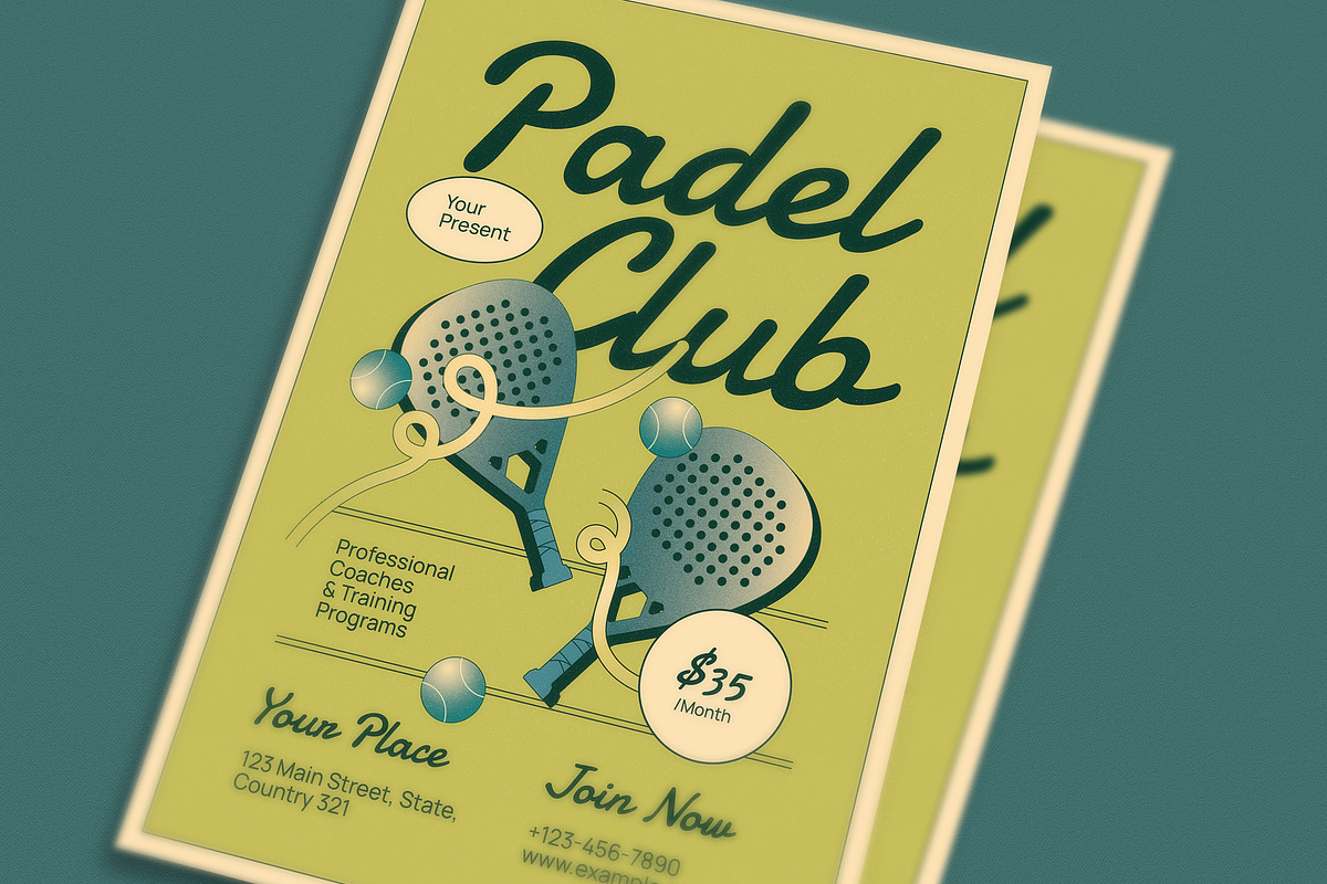 Padel Club Event Flyer preview 3