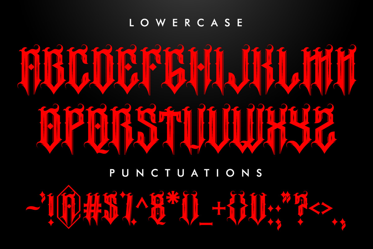 Ruthless Typeface preview 3
