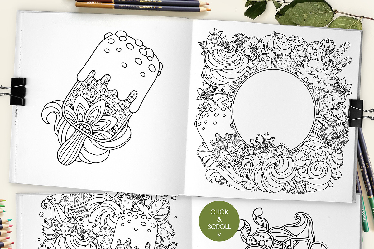 Ice Cream. Graphic illustrations set, a Decorative Illustration by Color and Decor (Photo 4 of 4)