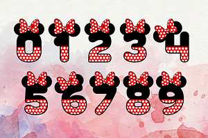 Minnie Alphabet Font - Png-svg-eps