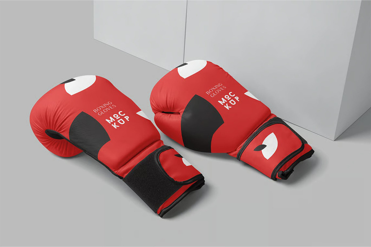 Boxing Gloves Mockups, a Product Mockup by megostudi0 (Photo 4 of 6)