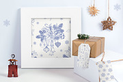 Christmas patterns Vol.2 Toile blue, a Pattern Graphic by ON_lineart_store (Thumbnail 6 of 10)