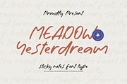 Meadow Yesterdream Sticky Notes Font, a Script Font by Letterena Studios Script (Thumbnail 1 of 20)