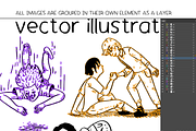 Falling and getting back up - vector, a Person Illustration by Renée from Studio neetje (Thumbnail 3 of 4)
