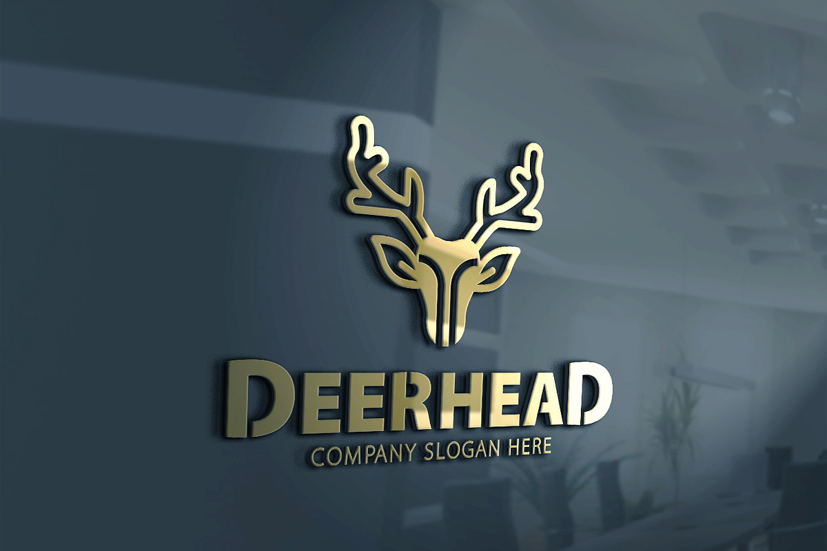 Deer Head Logo, a Branding & Logo Template by Creative Dezing (Photo 6 of 6)